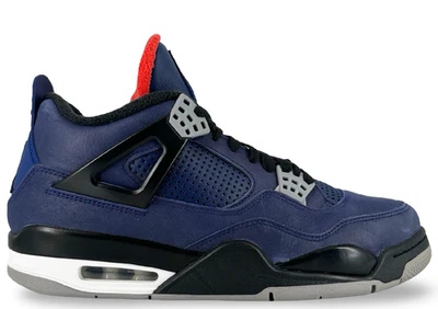 尺码 10.5 - Jordan 4 复古冬季忠诚蓝色 CQ9597-401 二手 — 第 1/4 张图片