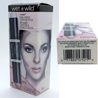 Wet n Wild MegaGlo Dual-Ended Contour Stick, Medium/Tan 752A, 0.28 oz. 1-Count - Image 1 of 3