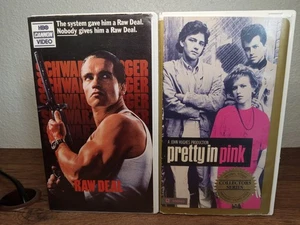 80s VHS Tapes- Raw Deal 1986, Pretty In Pink 1986- Clamshell - Picture 1 of 8
