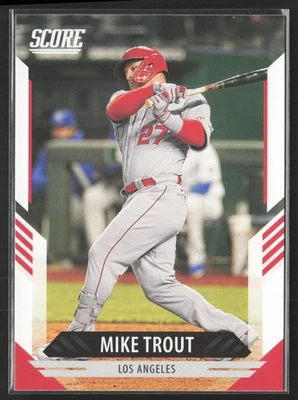 2021 Panini Chronicles #9 Mike Trout Score - Image 1 of 2