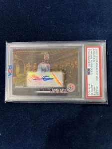 2020-21 Stadium Club Champions League PSA 9 Auto 10 Ansu Fati Auto Gold #/50 - Picture 1 of 2