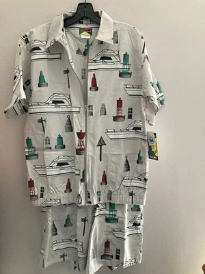 Weekender Nautical Men’s Size Medium 2 Piece Swim Shorts And Top NWT - Image 1 of 4