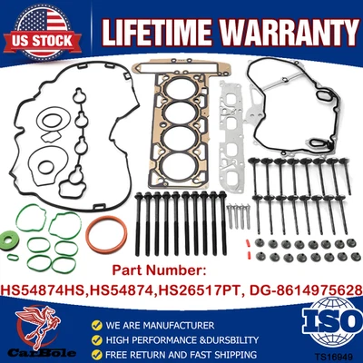 Junta de culata de motor con kit de sello de perno para GMC Terrain Chevrolet Equinox Buick 2,4 L Foto 1 de 4