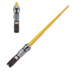 Star Wars Lightsaber Squad The Mandalorian Ausziehbar Orange Lichtschwert Rolle Pla - Bild 1 von 6