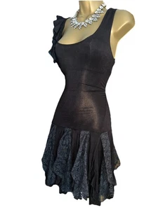 Jane Norman ❤️Vestido Vintage Y2K Jane Norman Encaje Gitano Lechera Años 00 Talla 10 12 - Imagen 1 de 12