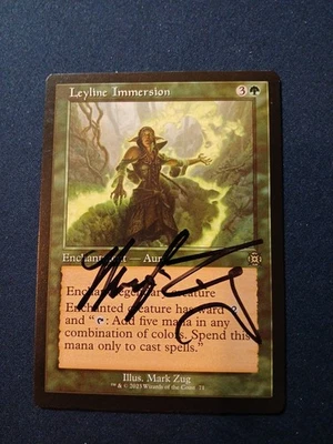Leyline Immersion (Retro Frame) March of the Machine signed - Image 1 of 2