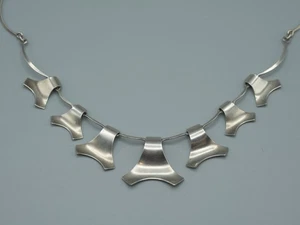 Silber Collier, Christoph Kay (1869 - 1943) Hamburg, Bauhaus und Umfeld 1920-30 - Bild 1 von 6