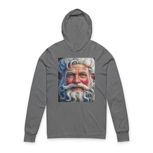 Festliches Weihnachtsmann Langarmshirt mit Kapuze, Weihnachtssweatshirt, Urlaub […] - Bild 1 von 13