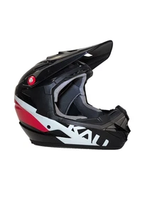 Casco facial completo Kali Protectives Zoka juvenil mediano negro/gris - Imagen 1 de 10
