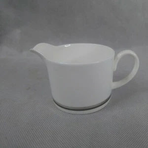 Wedgwood White Bone China Charisma Milk Jug Creamer Susie Cooper Design Stripes - Picture 1 of 6