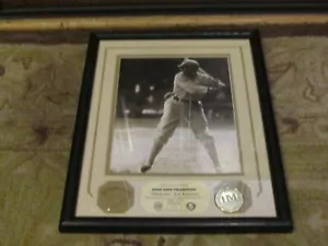 1916 1921 Joe Jackson Gamed Used Bat Part with Photo Framed COA Shoeless Joe - Picture 1 of 8