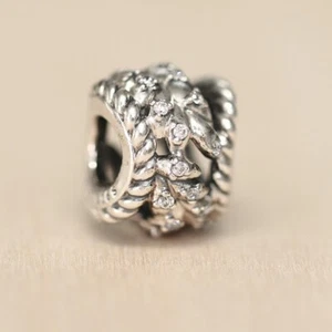 Nuovo Autentico Charm Pandora Grani Abbaglianti Giri 797597CZ Perline con Sacchetto Scamosciato - Foto 1 di 5