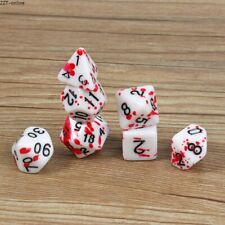 7Pcs/Set Embossed Acrylic Polyhedral Dice For Dungeons&Dragons DND MTG RPG