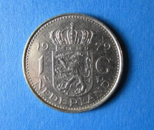 1979 Netherlands *ONE (1) GULDEN (G) COIN *Queen JULIANA KONINGIN Der Nederland* - Bild 1 von 3