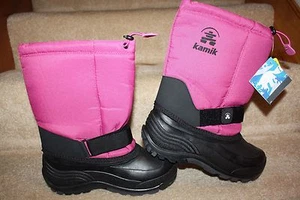 Kamik Kids Girls Youth Rocket Winter/Snow Boots NK4125S Magenta Size 5 - Picture 1 of 12