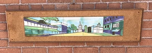 Harris Strong Ceramic 5 Tile Wall Art Hanging Mid Century Modern ( As Found) - Picture 1 of 12
