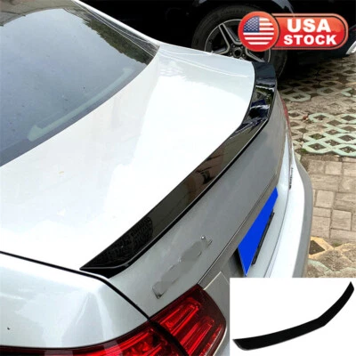 Rear Trunk Spoiler Lip Gloss Black For Mercedes Benz W212 E-Class 2010-2016 4-Dr - Image 1 of 4