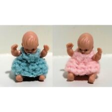 Baby Doll Pink or Blue 1:12 Dollhouse Miniature - FAST US SHIPPER