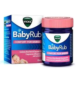 VICKS BabyRub Baby Rub Soothing Comfort for Babies Ayurvedic Proprietary 50gm - Picture 1 of 2