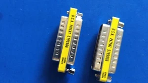 Gender Changer, Slimline, 15 Pin - M/M, Lot of 2 - Picture 1 of 3