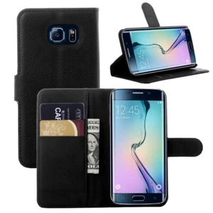 Für Samsung S6 Edge Flip Slot Soft Wallet Case/Cover/Kartenhalter Ständer Tasche - Bild 1 von 27
