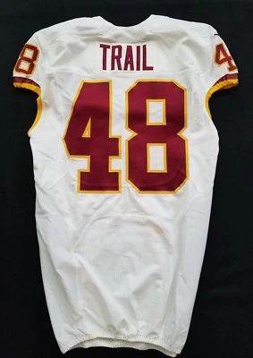 #48 Lynden Trail of Washington Redskins NFL Game-Issued Road Jersey - 06228 - Image 1 of 4