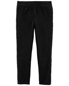(New) Carter's Kid's Pull-On Velour Pants (Black, Size 10) - Picture 1 of 1