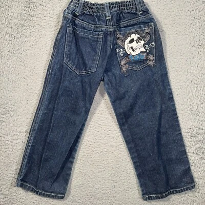 Jeans Fubu Vintage Niños 4T Niños Denim Y2k Hip Hop Streetwear Foto 1 de 4