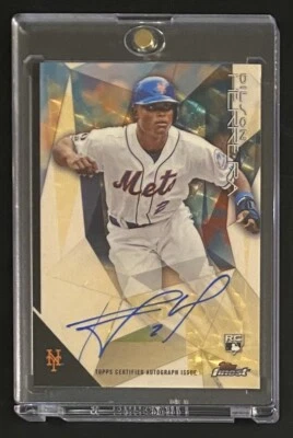 2015 Topps Finest Auto 1/1 Dilson Herrera Rookie RC Superfractor New York Mets - Image 1 of 2
