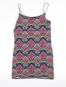 New Look Womens Cotton Blend Bodycon Size 16 V-Neck - Picture 1 of 12