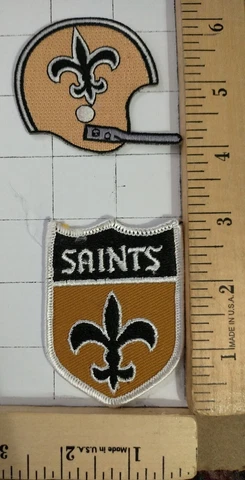 New Orleans Saints Embroidered Team Shield and Helmet Patch Cover