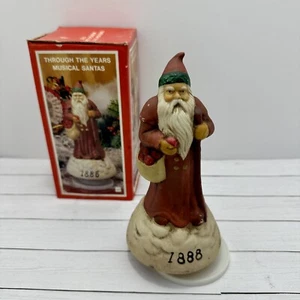 Vintage Through The Years MUSICAL SANTA Christmas 1888 Santa With Original box - Bild 1 von 6