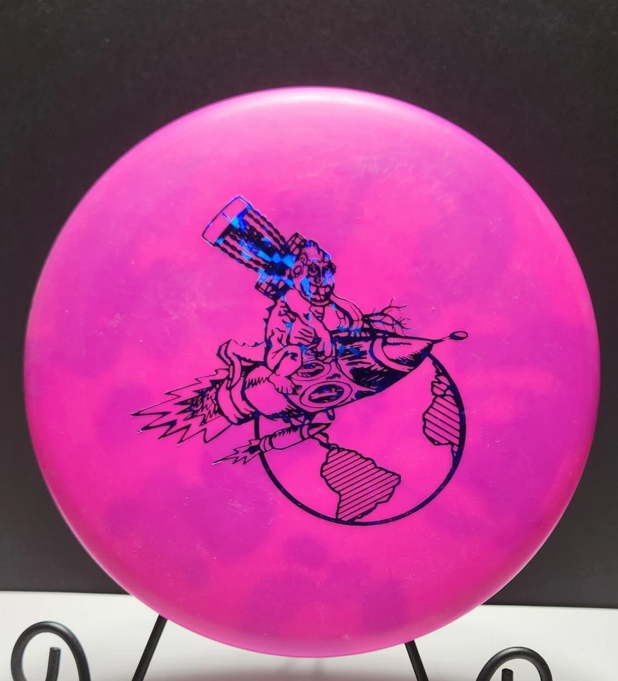 Innova DX Shark Disc Golf Neon Pink 4402 Monkey On A Rocket ≈175g  - Image 1 of 3