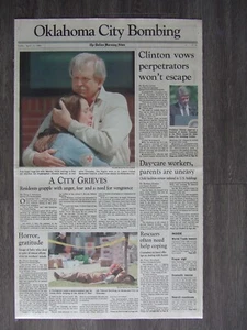 The Dallas Morning News - Oklahoma City Bombing - April 21, 1995 - Picture 1 of 2