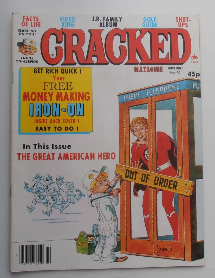 #40 CRACKED MAGAZINE NOVEMBER 1981 THE GREAT AMERICAN HERO - Image 1 of 1