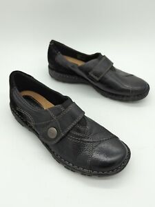 Earth Origins" Evelyn" Women’s Black Leather Loafers Shoes Sz 9m