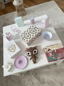 H&M Bettwäsche Rosa Bambi Reh Handtuch Stofftier Kinderzimmer Shabby Kissen - Bild 1 von 12