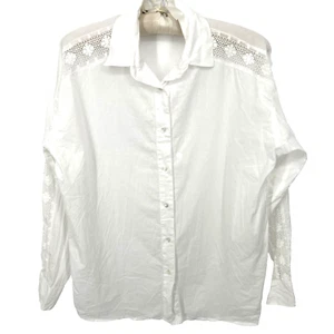 Camicia donna The Kooples colletto maniche lunghe abbottonata bianca taglia M - Foto 1 di 10