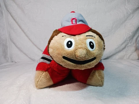 Ohio State Buckeyes Brutus Official NCAA Mascot 18” Plush Pillow Pet *Circa 2009 Cover