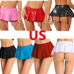 Sexy Mini Falda Micro Brillante para Mujer EE. UU. Tangas Incorporadas Faldas para Noche Prendas para club nocturno - Imagen 1 de 70