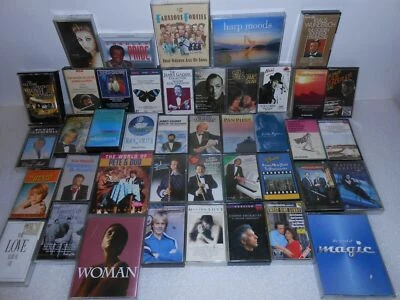 VINTAGE MUSIC CASSETTES TAPES  ( X 50 ) JOBLOT  - Image 1 of 4