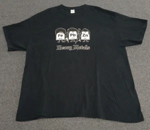 Vintage Heavy Metals Science Elements Hard Rock Men's Black T Shirt Size XL - Picture 1 of 8