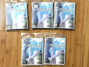 Monterey Club Lot of 5 NAVY /Beige Arm Sleeves Golf Tennis MEDIUM NEW - Picture 1 of 6