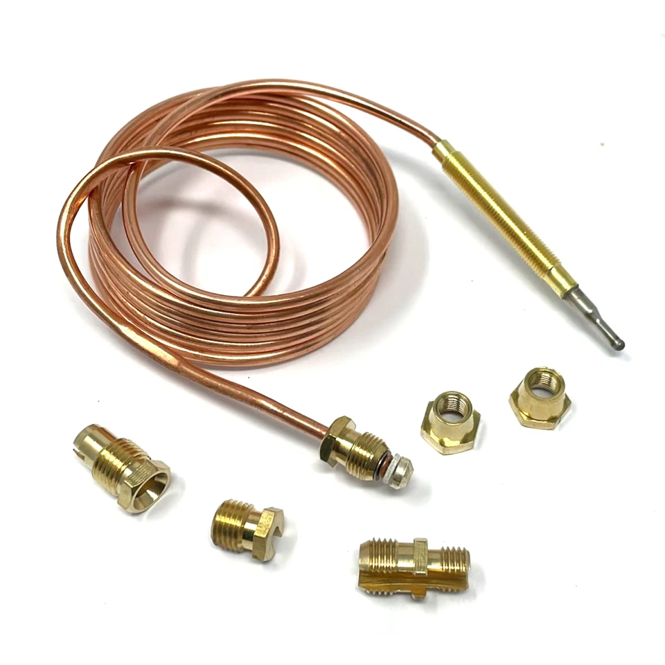 Termocoppia universale con raccordi per cucina gas forno caldaia - cm 150