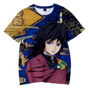 Camiseta Otaku Demon Slayer Tomioka Giyuu Anime Harajuku Moda Mangas Cortas - Imagen 1 de 4
