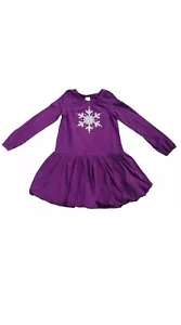 EUC Gymboree Girls Dress Sz 5 Color Happy Snowflake Purple *FROZEN Party Dress* - Picture 1 of 5