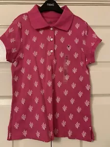 Tommy Hilfiger Girls Pink Polo Top Age 12-14 NEW with Tags - Picture 1 of 5