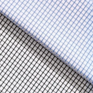 Suave 1/4" Gingham Check Shirting Poplin Fabric - 57/58" By The Yard - Picture 1 of 7