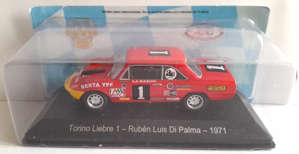 n 7)DIE CAST Turismo Carretera - Torino Liebre 1 Rubén  Di Palma 1971 Scala 1/43 - Immagine 1 di 1