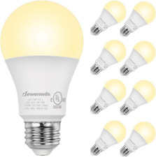 8-Pack Dimmable LED A19 Light Bulb, Soft White Light with Warm Glow, 800 Lumen, 